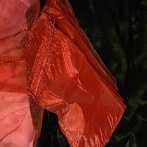 10 ct   Sheer Organza Favor Bags 12 X 16" X Large Organza Drawstring. Wi…
